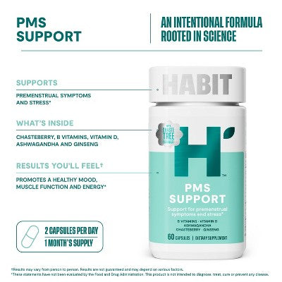 HABIT PMS Support Capsules - 60ct