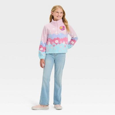 Girls' Mid-Rise Bootcut Jeans - Cat & Jack Light Wash 7 Slim