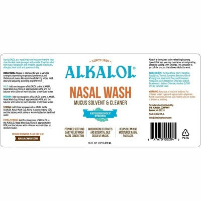 Alkalol Nasal Wash 16oz