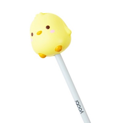 Yoobi Novelty Ballpoint Pen Squishy Topper Yellow Chick