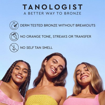 Tanologist Sunless Tanning Drops - Light - 1.01 fl oz: Face, Whole Body Application, Self Tanner, Liquid Formula