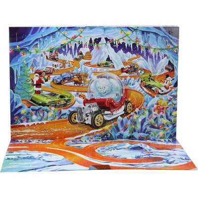 Hot Wheels 2026 Advent Calendar, 10 Vehicles, 14 Accessories, 10 Ornament Clips