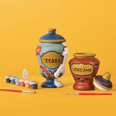 2ct Halloween Craft Ceramic Apothecary Jars Painting Kit - Mondo Llama