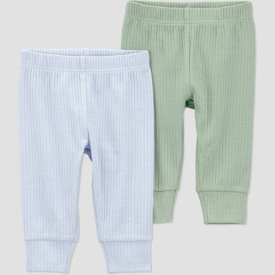 Carter's Just One You Baby Boys' 2pk Pants - Blue/Green 9M
