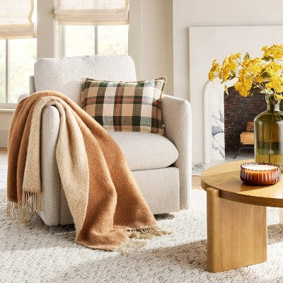 Mohair Reversible Throw Blanket Tan - Hearth & Hand with Magnolia