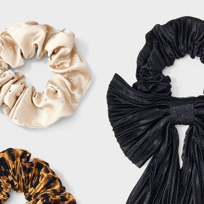 Hair Twister Set 3 pk - A New Day Leopard/Champagne/Black