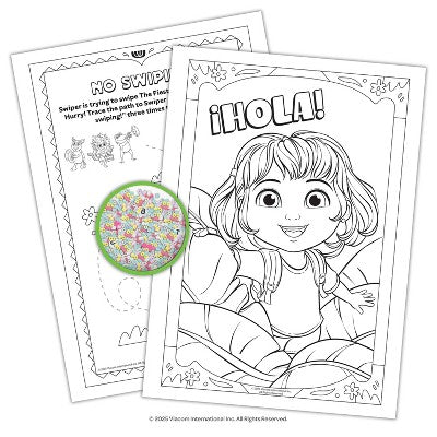 Dora Coloring & Activity with Find & Fidget Game Book