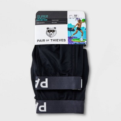 Pair of Thieves Men's SuperCool Boxer Briefs 2pk - Black M