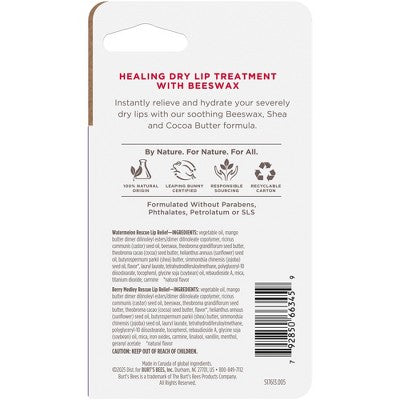 Burt's Bees Rescue Relief Watermelon + Berry Medley Lip Balm - 0.7oz