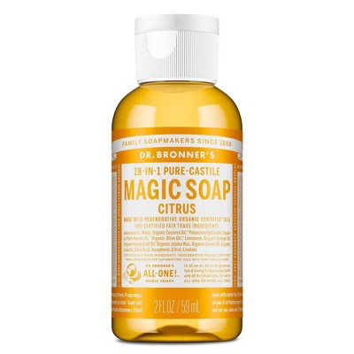 Dr. Bronner's Magic Pure Castile Liquid Soap Hand & Bodywash- Citrus - 2 fl oz
