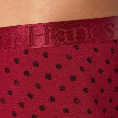 Hanes Originals Premium SuperSoft Boxer Briefs 3pk - Burgundy/Gray/Black S: Lightweight, Tagless, Moisture Wicking, Stretch Knit Fabric