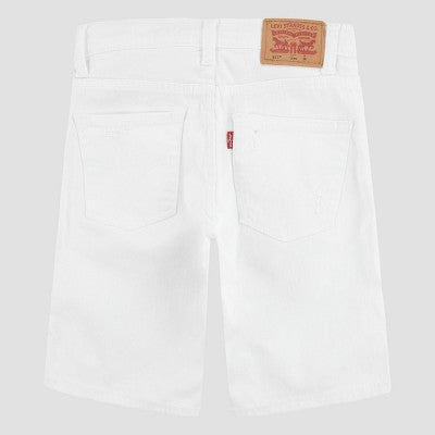 Levi's Boys' Unbasic Destructed 511 Jean Shorts - White 6