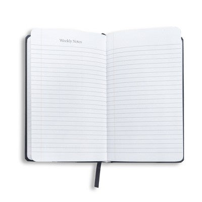 Wit & Delight 2024-25 Weekly/Monthly Academic Skinny Planner 7.875"x4.875" Black