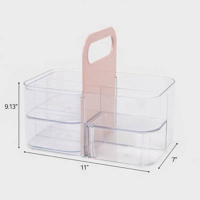 Cosmetic Vanity Makeup Caddy Pink - Brightroom