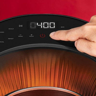 PowerXL Luminex 360 Supercharged Hot Air Fryer, Skylight Window, Fast Heat-up, 400 F in 2.4sec, Auto Shut Off &12 Quick Touch Presets
