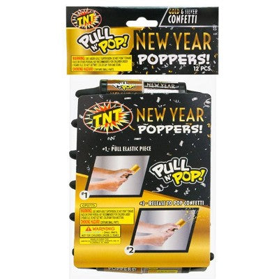 TNT Fireworks Pull-N-Pop Gold and Silver Fireworks - 12pk