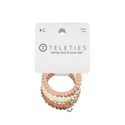 TELETIES Small Hair Ties - For the Love of Nudes - 3pk