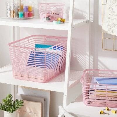 Aria Jelly Decorative Basket Large Pink - Brightroom