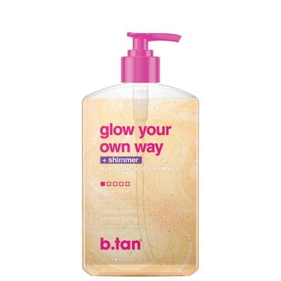 b.tan 'glow your own way' Shimmer Self Tanner - 16 fl oz