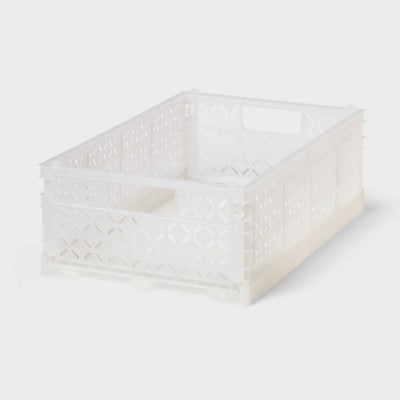 Foldable Crate Large White - Brightroom