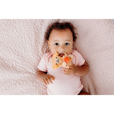 Pearhead Silicone Plush Teether - Dog - Valentine's Day