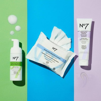 No7 Biodegradable Unscented Makeup Removing Wipes Dual Pack - 60ct