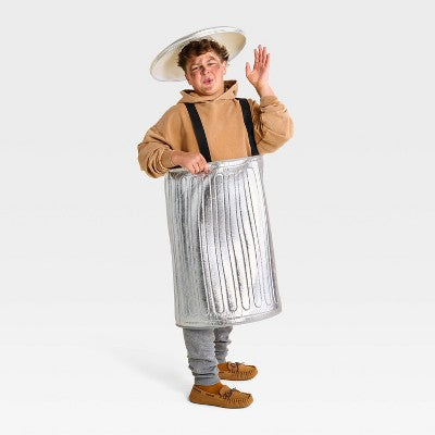 Kids' and Adult Trash Can Halloween Costume Vest - Hyde and EEK! Boutique Silver One Size Fits Most