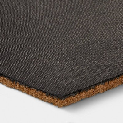 1'4"x2'4" Proud Plant Parent Rectangle Outdoor Door Mat Black - Room Essentials (LOCAL PICKUP ONLY)