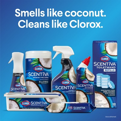 Clorox Scentiva Coconut and Waterlily ToiletWand Pad Cleaner Refills - 10ct