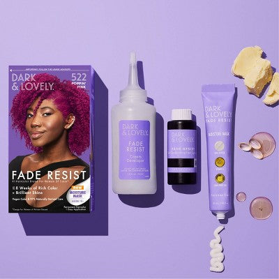 Dark and Lovely Fade Resist Rich Conditioning Hair Color - 522 Poppin Pink