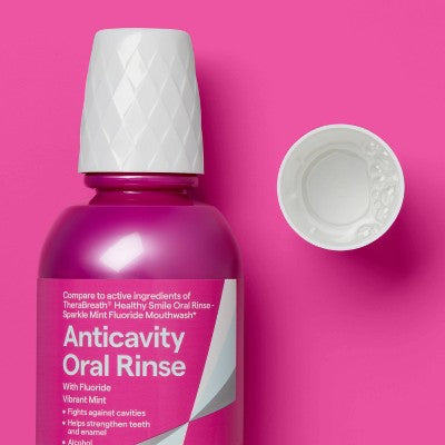 Anticavity Fluoride Oral Rinse Mouthwash - 16 fl oz - up&up