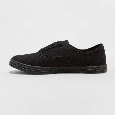 Women's Lunea Lace-Up Sneakers - Universal Thread Black 7