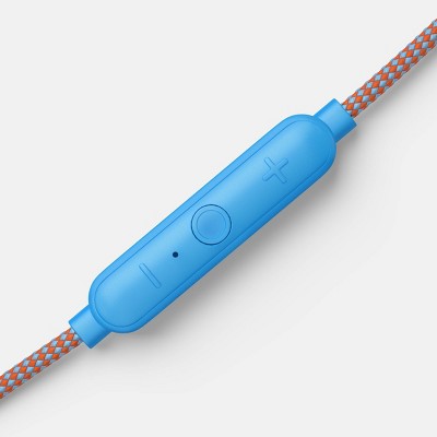 Wired Earbuds - heyday Bright Blue (Stylized): In-Ear, 3.5mm Jack, Built-In Microphone