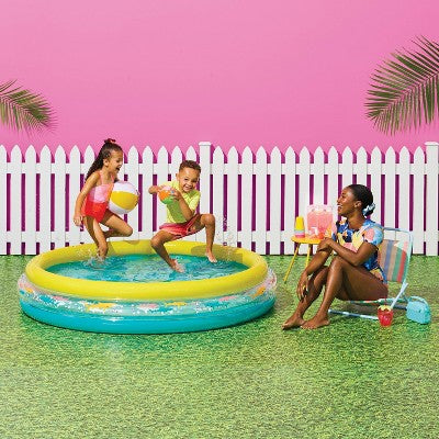 11.33'' x 11.33'' x 4.4'' 3 Ring Pool Shark 105 Galton Round Kiddie Pool - Sun Squad