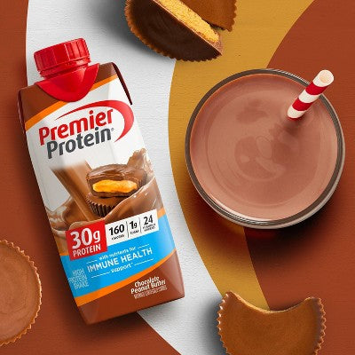 Premier Protein Nutritional Shake - Chocolate Peanut Butter - 11 fl oz/4pk
