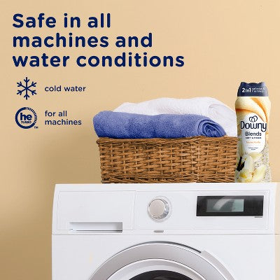 Downy Blends Soft & Fresh In-Wash Scent Booster - Toasted Vanilla Scented Laundry Bead - 5.9oz