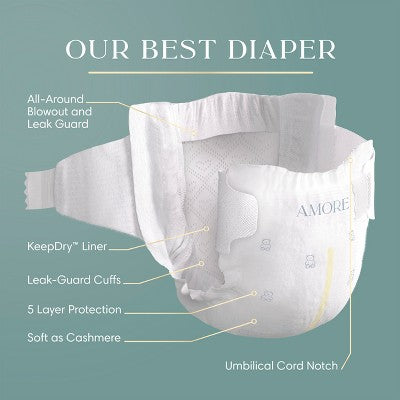Amore by Pampers Diapers Enormous Pack - Size 2 - 120ct