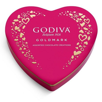 Godiva Valentine's Goldmark Assorted Chocolate Heart Box Candy - 4oz