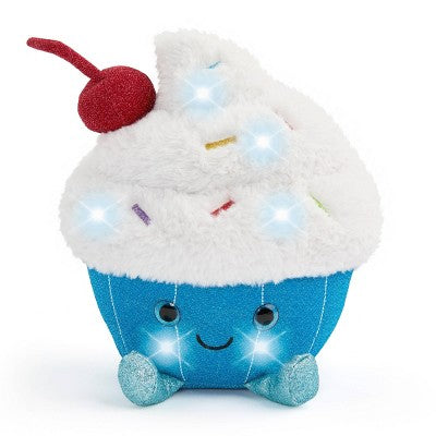 FAO Schwarz 11" Glow Brights Plush LED with Sound Cupcake