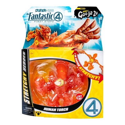 Fantastic 4 Heroes of Goo Jit Zu Human Torch Stretchy Figure
