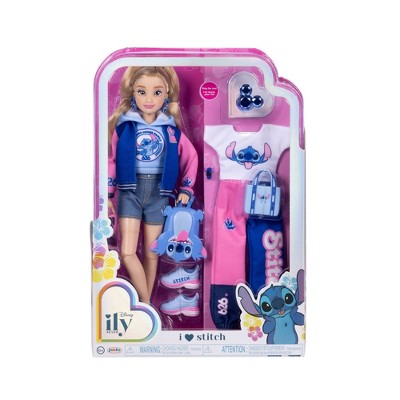 Disney ILY 4ever 12.5" Stitch Doll Varsity Jacket Blonde Hair/Brown Eyes