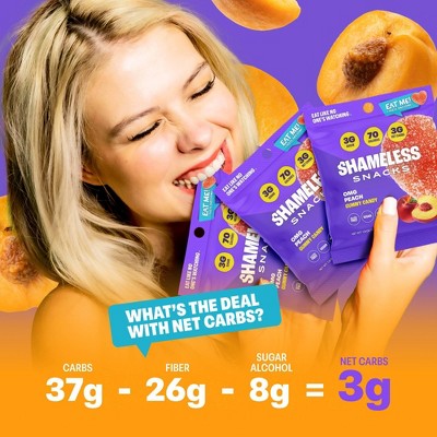 Shameless Snacks OMG Peach Low Calorie Keto Gummies - 1.8oz