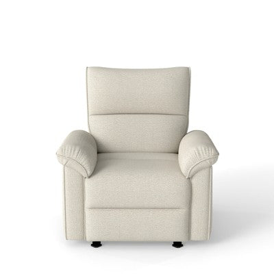 Wall Hugger Recliner Power Recliner Chair Nursery Single Sofa Accent Chair Leisure Lounge Chair, Beige Grey - ModernLuxe (LOCAL PICKUP ONLY)