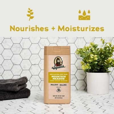 DR. SQUATCH Men's Rapids Non-Exfoliating Body Wash - Mountain Meadow