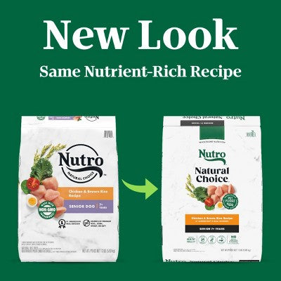 Nutro Natural Choice Chicken, Vegetable and Brown Rice Flavor Senior Dry Dog Food - 13lbs