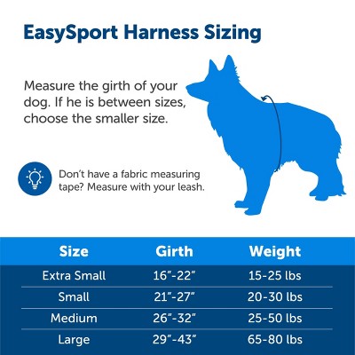 PetSafe EasySport Adjustable Dog Harness - L - Red: Comfort-Grip, Reflective, Reinforced Stitching, Adjustable