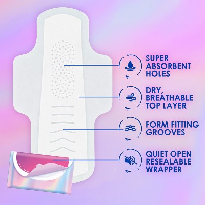 Always Pocket Flexfoam Size 1 Unscented Pads - Regular - 12ct