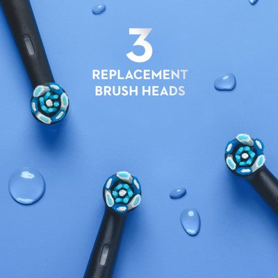 Oral-B iO Ultimate Clean Replacement Brush Heads - Black - 3ct