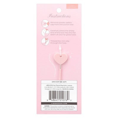 Studio Artifact Lip Charm Keychain Accessory - Lemon