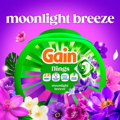 Gain Flings Moonlight Breeze Laundry Detergents - 102ct